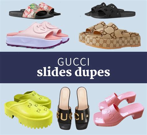 gucci replica sliders|gucci platform slides dupe.